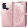 Peněženkové pouzdro Embossing Pattern Mandala Flower černé – Motorola Moto G60s | Levné Kryty | Levné Kryty | Levné Kryty