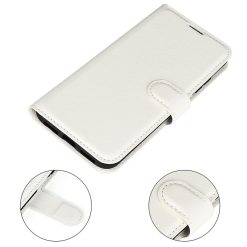 Peněženkové pouzdro Litchi bílé – Samsung Galaxy M22 | Levné Kryty | Levné Kryty | Levné Kryty