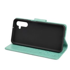 Peněženkové pouzdro Embossing Pattern Motýl a květ zelené – Samsung Galaxy A13 5G | Levné Kryty | Levné Kryty | Levné Kryty