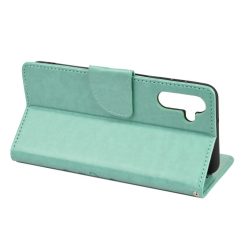 Peněženkové pouzdro Embossing Pattern Motýl a květ zelené – Samsung Galaxy A13 5G | Levné Kryty | Levné Kryty | Levné Kryty