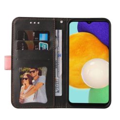 Peněženkové pouzdro Stitching černo-růžové – Samsung Galaxy A13 5G | Levné Kryty | Levné Kryty | Levné Kryty