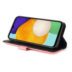 Peněženkové pouzdro Stitching černo-růžové – Samsung Galaxy A13 5G | Levné Kryty | Levné Kryty | Levné Kryty