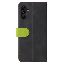 Peněženkové pouzdro Stitching černo-zelené – Samsung Galaxy A13 5G | Levné Kryty | Levné Kryty | Levné Kryty