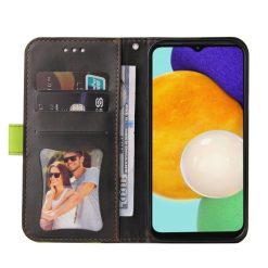Peněženkové pouzdro Stitching černo-zelené – Samsung Galaxy A13 5G | Levné Kryty | Levné Kryty | Levné Kryty