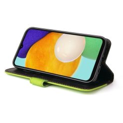 Peněženkové pouzdro Stitching černo-zelené – Samsung Galaxy A13 5G | Levné Kryty | Levné Kryty | Levné Kryty