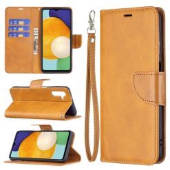 Peněženkové pouzdro Retro Lambskin žluté – Samsung Galaxy A13 5G | Levné Kryty | Levné Kryty | Levné Kryty