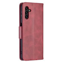 Peněženkové pouzdro Retro Lambskin červené – Samsung Galaxy A13 5G | Levné Kryty | Levné Kryty | Levné Kryty