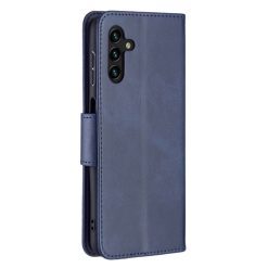 Peněženkové pouzdro Retro Lambskin modré – Samsung Galaxy A13 5G | Levné Kryty | Levné Kryty | Levné Kryty