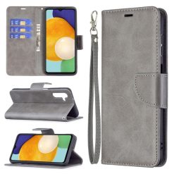 Peněženkové pouzdro Retro Lambskin šedé – Samsung Galaxy A13 5G | Levné Kryty | Levné Kryty | Levné Kryty