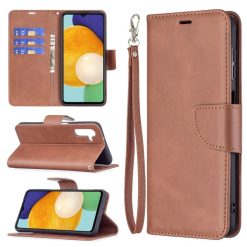 Peněženkové pouzdro Retro Lambskin hnědé – Samsung Galaxy A13 5G | Levné Kryty | Levné Kryty | Levné Kryty