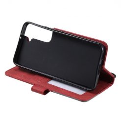 Knížkové pouzdro Rhombus červené – Samsung Galaxy S22 | Levné Kryty | Levné Kryty | Levné Kryty