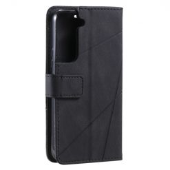 Knížkové pouzdro Rhombus černé – Samsung Galaxy S22 | Levné Kryty | Levné Kryty | Levné Kryty