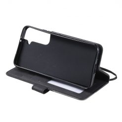 Knížkové pouzdro Rhombus černé – Samsung Galaxy S22 | Levné Kryty | Levné Kryty | Levné Kryty