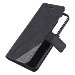 Knížkové pouzdro Rhombus černé – Samsung Galaxy S22 | Levné Kryty | Levné Kryty | Levné Kryty