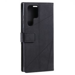 Knížkové pouzdro Rhombus černé – Samsung Galaxy S22 Ultra | Levné Kryty | Levné Kryty | Levné Kryty