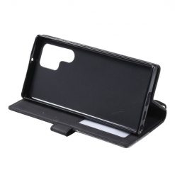 Knížkové pouzdro Rhombus černé – Samsung Galaxy S22 Ultra | Levné Kryty | Levné Kryty | Levné Kryty
