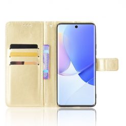 Knížkové pouzdro Shockproof Horse Texture zlaté – Huawei Nova 9 / Honor 50 | Levné Kryty | Levné Kryty | Levné Kryty