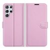 Peněženkové pouzdro Litchi modré – Samsung Galaxy S22 Ultra | Levné Kryty | Levné Kryty | Levné Kryty