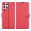 Peněženkové pouzdro Litchi bílé – Samsung Galaxy S22 Ultra | Levné Kryty | Levné Kryty | Levné Kryty