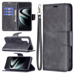 Peněženkové pouzdro Retro Lambskin černé – Samsung Galaxy S22+ (S22 Plus) | Levné Kryty | Levné Kryty | Levné Kryty