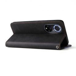Peněženkové pouzdro Stitching černo-šedé – Huawei Nova 9 / Honor 50 | Levné Kryty | Levné Kryty | Levné Kryty