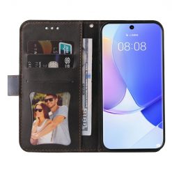 Peněženkové pouzdro Stitching černo-šedé – Huawei Nova 9 / Honor 50 | Levné Kryty | Levné Kryty | Levné Kryty