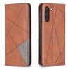 Knížkové pouzdro Rhombus žluté – Samsung Galaxy S21 FE | Levné Kryty | Levné Kryty | Levné Kryty