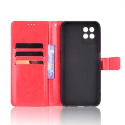 Knížkové pouzdro Shockproof Horse Texture červené – Realme 8i | Levné Kryty | Levné Kryty | Levné Kryty