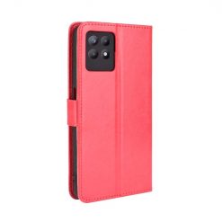 Knížkové pouzdro Shockproof Horse Texture červené – Realme 8i | Levné Kryty | Levné Kryty | Levné Kryty