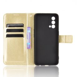 Knížkové pouzdro Shockproof Horse Texture zlaté – Realme GT Master | Levné Kryty | Levné Kryty | Levné Kryty