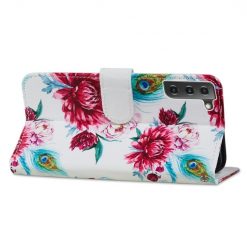 Knížkové pouzdro Trendy Cross case Páv – Samsung Galaxy S21 FE | Levné Kryty | Levné Kryty | Levné Kryty