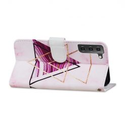 Knížkové pouzdro Trendy Cross case Trojúhelníky – Samsung Galaxy S21 FE | Levné Kryty | Levné Kryty | Levné Kryty