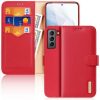 Kožené peněženkové pouzdro Dux Ducis Hivo modré – Samsung Galaxy S21 FE | Levné Kryty | Levné Kryty | Levné Kryty