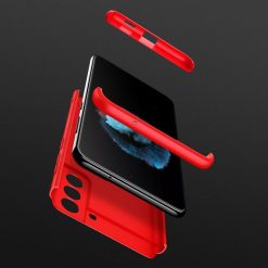 Ochranný kryt 360 Protection červený – Samsung Galaxy S21 FE | Levné Kryty | Levné Kryty | Levné Kryty