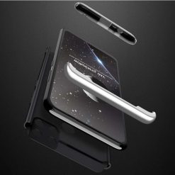 Ochranný kryt 360 Protection černo-stříbrný – Realme C21Y | Levné Kryty | Levné Kryty | Levné Kryty