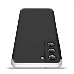 Ochranný kryt 360 Protection černo-stříbrný – Samsung Galaxy S21 FE | Levné Kryty | Levné Kryty | Levné Kryty