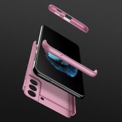 Ochranný kryt 360 Protection růžový – Samsung Galaxy S21 FE | Levné Kryty | Levné Kryty | Levné Kryty
