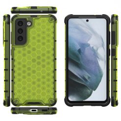 Odolný kryt Honeycomb Armor zelený – Samsung Galaxy S21 FE | Levné Kryty | Levné Kryty | Levné Kryty