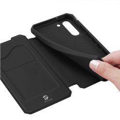 Peněženkové pouzdro Dux Ducis Skin X černé – Samsung Galaxy S21 FE | Levné Kryty | Levné Kryty | Levné Kryty