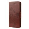 Peněženkové pouzdro Embossing Pattern Motýl a květ červené – Samsung Galaxy S21 FE | Levné Kryty | Levné Kryty | Levné Kryty