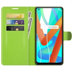Peněženkové pouzdro Litchi limetkové – Realme 8 5G | Levné Kryty | Levné Kryty | Levné Kryty