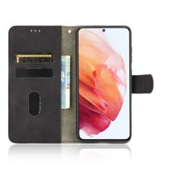 Peněženkové pouzdro Solid černé – Samsung Galaxy S21 FE | Levné Kryty | Levné Kryty | Levné Kryty