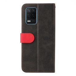 Peněženkové pouzdro Stitching černo-červené – Realme 8 5G | Levné Kryty | Levné Kryty | Levné Kryty