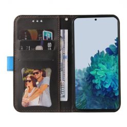 Peněženkové pouzdro Stitching černo-modré – Samsung Galaxy S21 FE | Levné Kryty | Levné Kryty | Levné Kryty