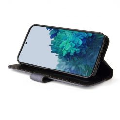 Peněženkové pouzdro Stitching černo-šedé – Samsung Galaxy S21 FE | Levné Kryty | Levné Kryty | Levné Kryty