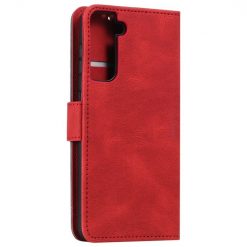 Peněženkové pouzdro Stitchy Book Case červené – Samsung Galaxy S21 FE | Levné Kryty | Levné Kryty | Levné Kryty