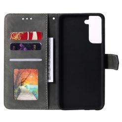 Peněženkové pouzdro Stitchy Book Case šedé – Samsung Galaxy S21 FE | Levné Kryty | Levné Kryty | Levné Kryty