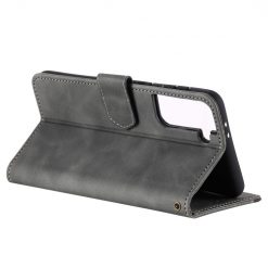 Peněženkové pouzdro Stitchy Book Case šedé – Samsung Galaxy S21 FE | Levné Kryty | Levné Kryty | Levné Kryty