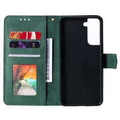 Peněženkové pouzdro Stitchy Book Case zelené – Samsung Galaxy S21 FE | Levné Kryty | Levné Kryty | Levné Kryty