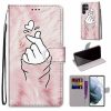 Knížkové pouzdro Trendy Cross case Chryzantémy – Samsung Galaxy S22 Ultra | Levné Kryty | Levné Kryty | Levné Kryty
